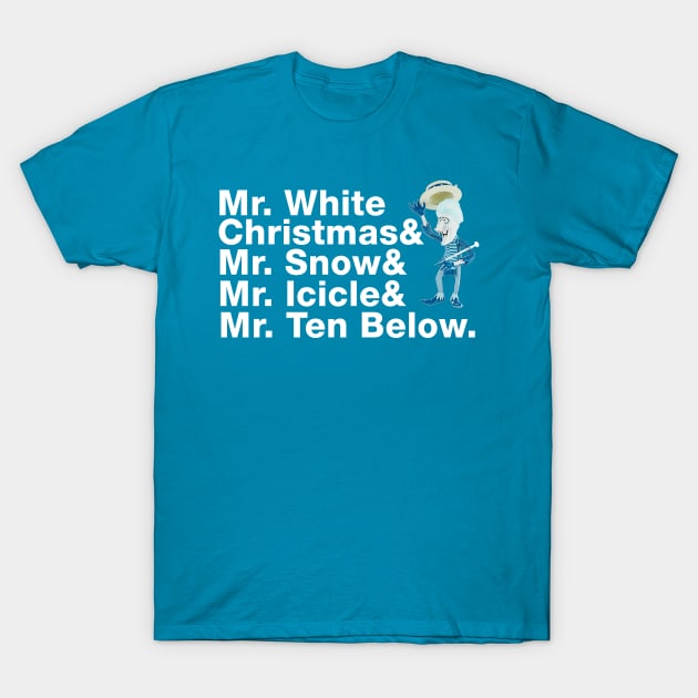 Snow Miser White Christmas T-Shirt by Bigfinz